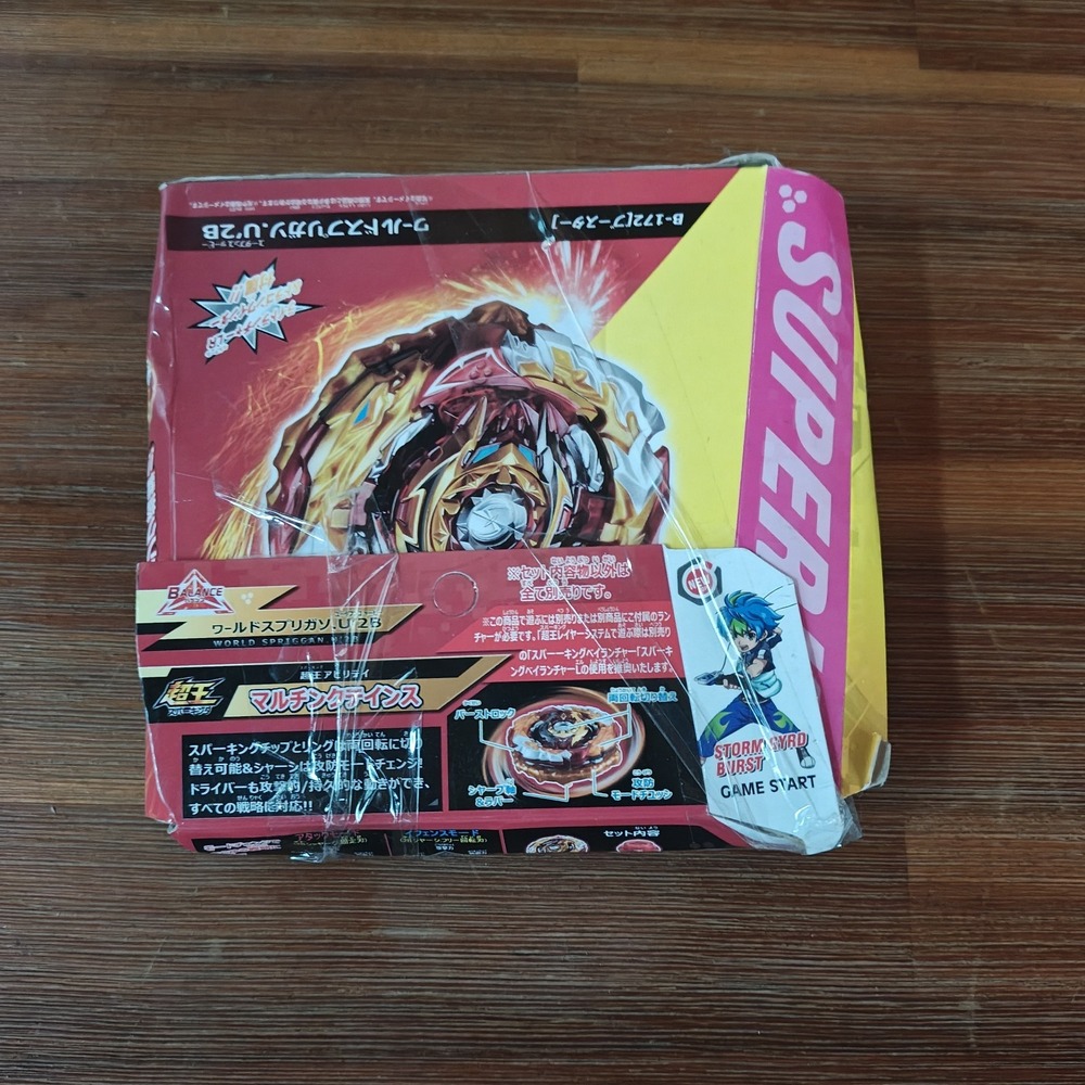 Beyblade Burst Superking B-172 Booster‎ World Spriggan TAKARA TOMY Damaged Box